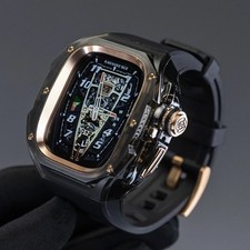 Luxury Transparent Case for Apple Watch Ultra 3/2/1 Mod Kit Silicone Strap Band