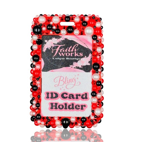 Bling Pearl Name Badge Card Holder Replacement (Reel Clip Not Included) Purple - 第 21/48 張圖片