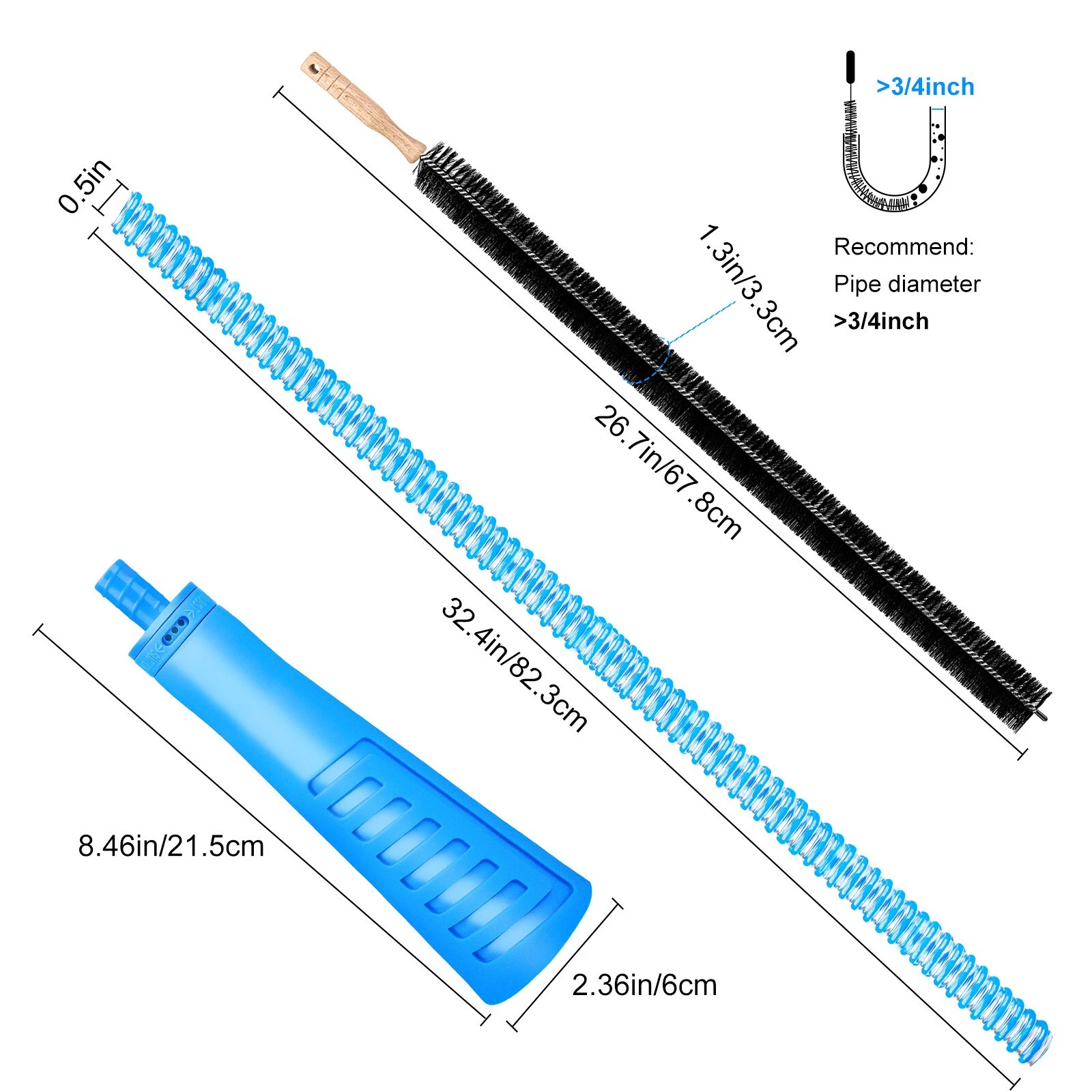 Dryer Vent Cleaner Kit Vacuum Attachment Hose with Lint Remover Cleaning Brush
