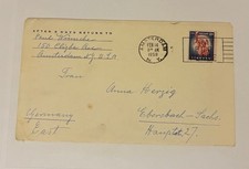 Briefbeleg 1958: USA (Amsterdam NY) nach DDR (Sachsen) – Kalter Krieg, Luftpost