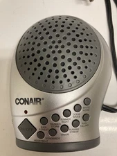 Conair Silver Sound Therapy Sleep Machine White Noise,Works Thunder Rain Plugin