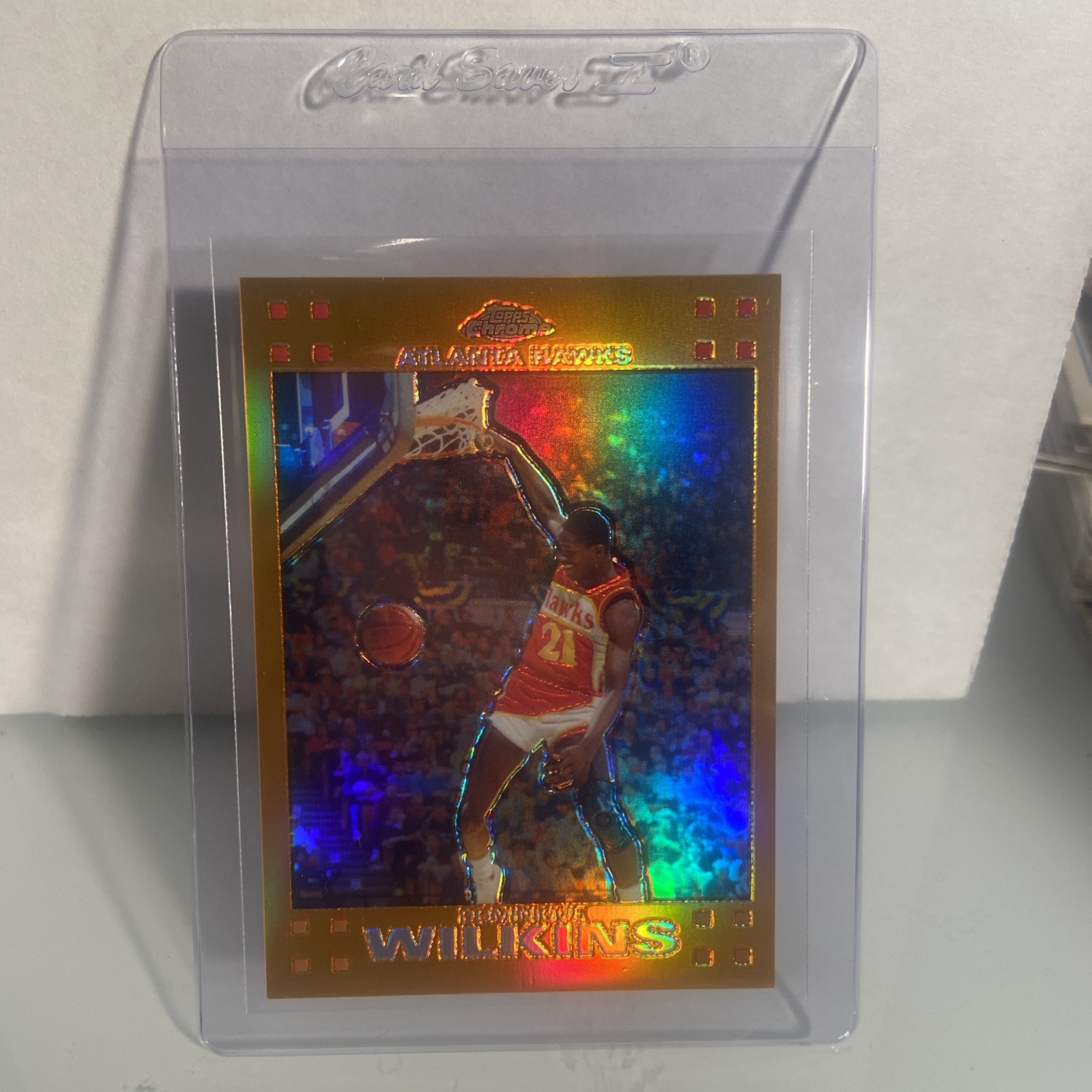 2007-08 Topps Chrome - Dominique Wilkins #94 Orange Refractor 133/199