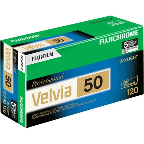 Fujifilm Fujichrome Professional Velvia 50 Iso Color E6 5-pack Exp 7/2026