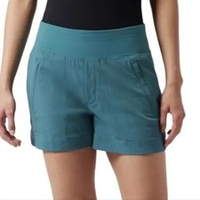 Athleta Trekkie North Shorts Blue 3.5" Hiking Activewear Travel UPF 50 Womens 6