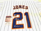 CLEON JONES Signed Mets Home Baseball Jersey -JSA Authenticated