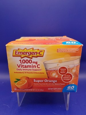 Emergen-C 1000mg Vitamin C Powder Daily Immune Support Caffeine Free Exp 07/26
