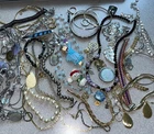 Lot Of VTG Costume Jewelry Necklaces Pins Bracelets Rings Earrings