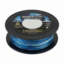 SpiderWire Stealth  Blue Camo Braid Fishing Line, 80 lb Test Strength, 500 yd