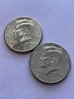 2000 P & D Kennedy Half Dollar (2) Clad Coins Circulated  Free shipping N 292