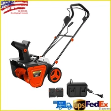 40 v Cordless Snow Blower 20" Electric Snowblower with 4.0Ah Battery Brushless
