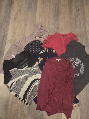  Lot of 7 Women's Shirts Large & XL Lucky Brand Dana Buchman Simply Vera & More
