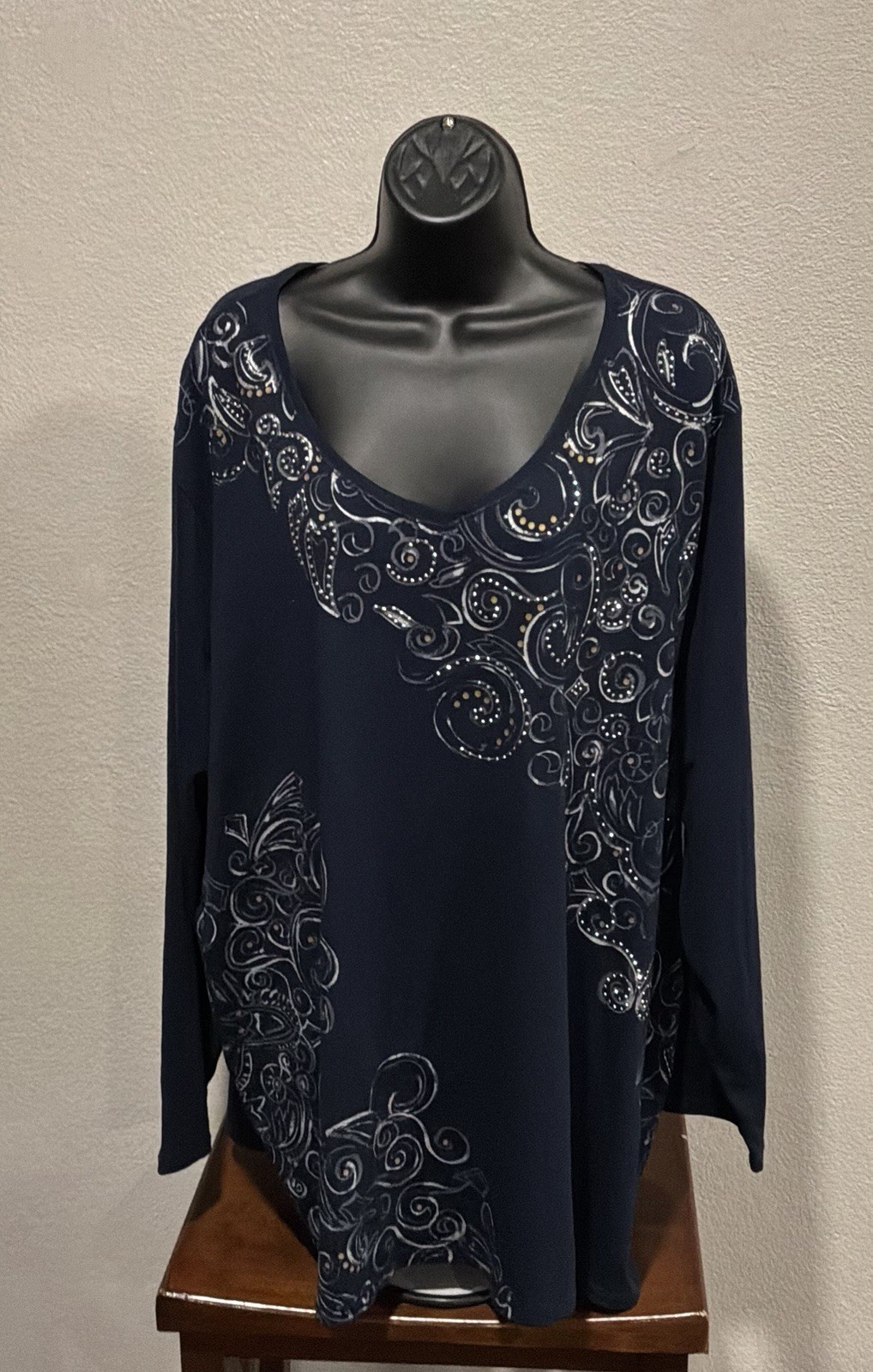 Catherine’s Women's Long Sleeve Casual Blouse, Size 3X