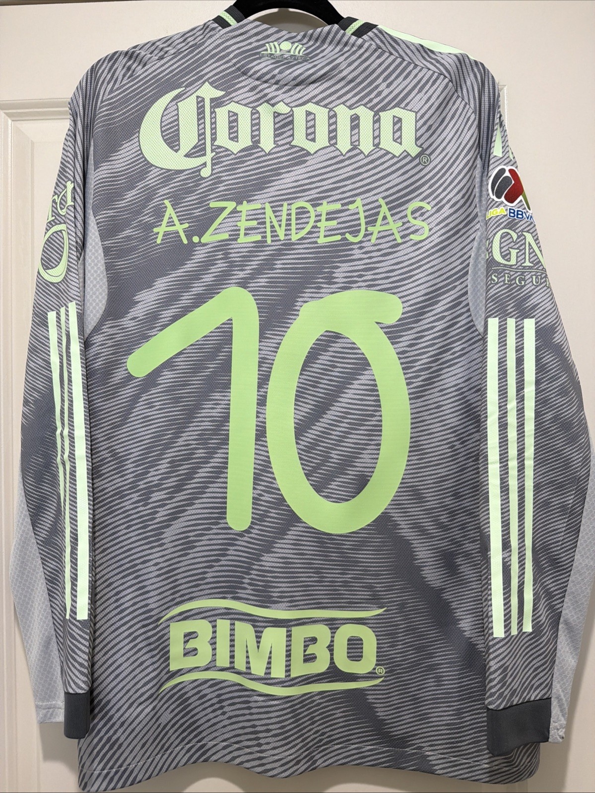 Alex Zendejas #10 Mens LARGE Adidas Club America Third Autism Authentic Jersey