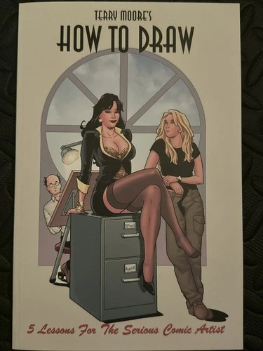 TERRY MOORE'S How To Draw, Signed By Terry Moore With A Message: “Draw!”