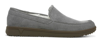 Vionics Gustavo Slipper - Charcoal Suede, MED, US Stock, No Import Fee