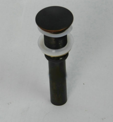 US Bathroom Black Pop Up Drain Set With Overflow Assembly For Basin Sink Support - Picture 3 of 7