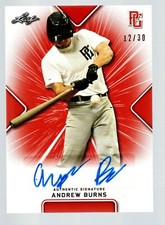 2021 Leaf Perfect Game Showcase Autographs Orange #BAAB2 Andrew Burns 12/30