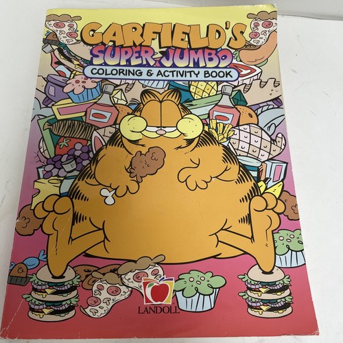VTG Garfield Lot 1979 Pin, PEZ, 1999 Super Jumbo Coloring Book RARE - Picture 9 of 14