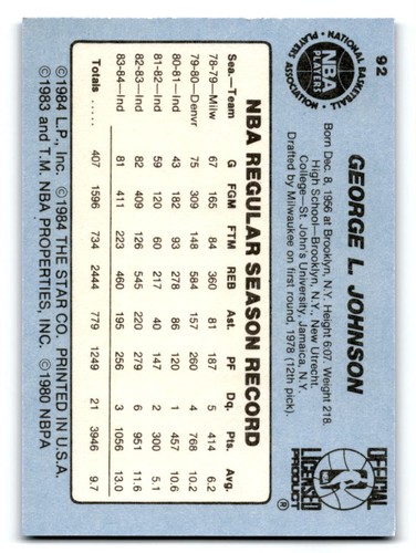 1984-85 Star Basketball NM Complete Your Set You Choose #1-288 Bill Walton - Picture 145 of 271