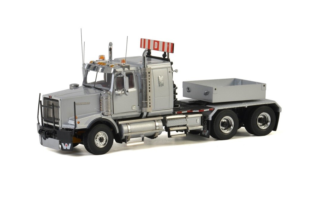 Western Star 4964 SX-1 6x4 Truck Ballast Box Silver WSI 1:50