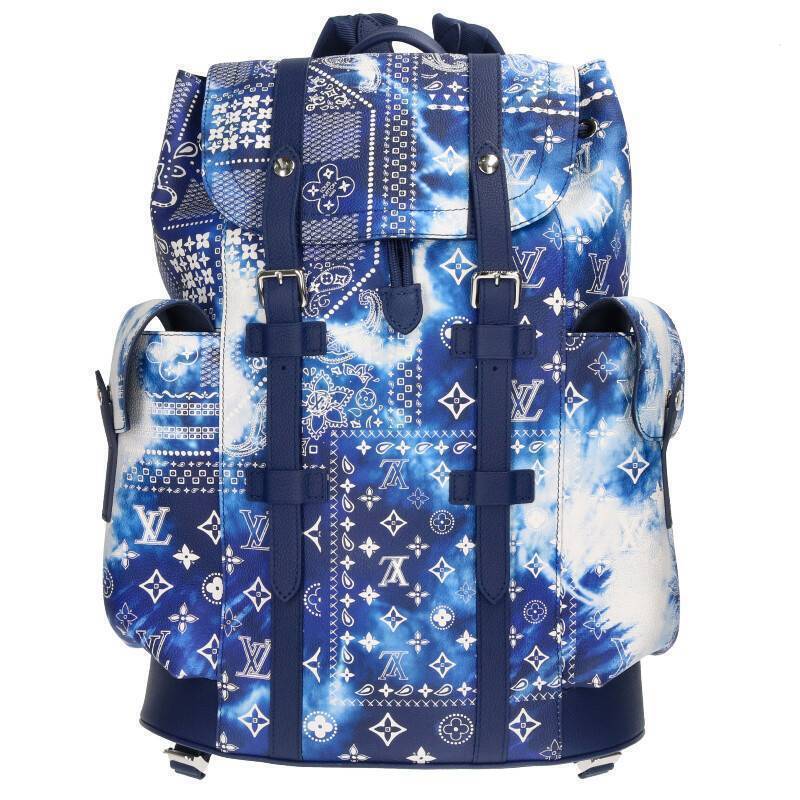 Louis Vuitton Christopher Backpack PM Blue Monogram Leather for sale ...