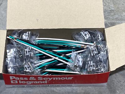 QTY.25 Pass & Seymour 90 Degree Plug Tail Connector Stranded Wire 6'' PTRA6STR