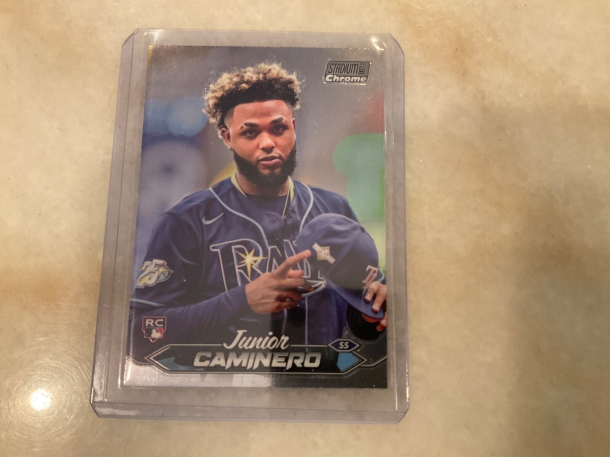 JUNIOR CAMINERO 2024 TOPPS STADIUM CLUB CHROME ROOKIE CARD