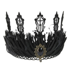 Gothic Headband Hairband Women Tiara Fabric Tiara Hairband