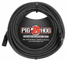 Pig Hog 8mm XLR Microphone Cable Male to Female 30 Ft