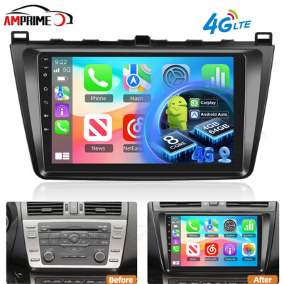 4G Autoradio Für Mazda 6 GH GG 2007-2012 Android 15 GPS Navi WIFI Carplay 4+64G