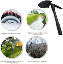 HTTMT- Multi-functional Military Folding Shovel Survival Spade Emergency Garden 