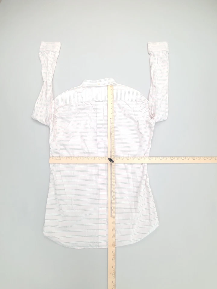 Camisa French Connection Para Hombre Pequeña Rosa Blanca Abotonada Exterior Informal Foto 3 de 4