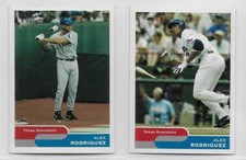 (2) 2004 Topps Bazooka Alex Rodriguez Mini  Base and Variation #103A and 103B 
