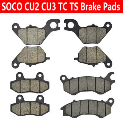 Motorcycle Front Rear Brake Pads For Super Soco CU2 CU3 TS TC-MAX Pro TS Lite TS