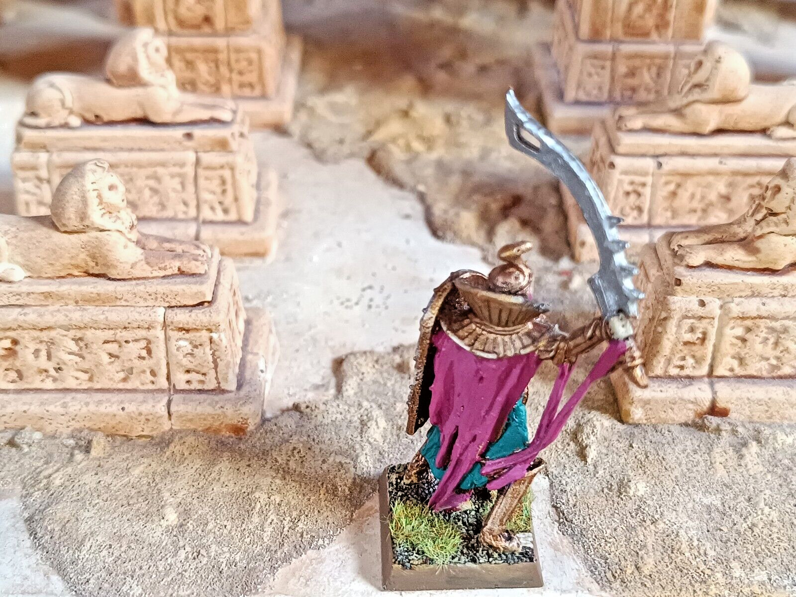 Warhammer Fantasy AOS Tomb Kings - Tomb King #1  / state of art - pro painted