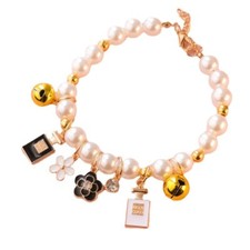 Dog Sweet Decorations Pet Bow Pearl Collar Cat Jewelry Pendant Princess Necklace