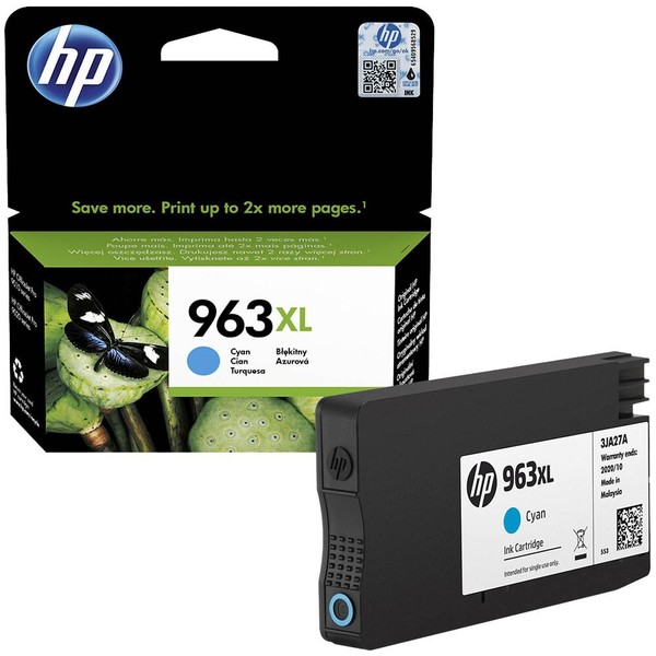 Hp Tintenpatrone 963XL (3JA27AE) Cyan Druckerpatrone Hohe KapazitäT Patrone-image