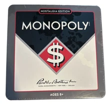 Monopoly Nostalgia Edition Collectible Tin Vintage 1937 Classic Board Game NEW!