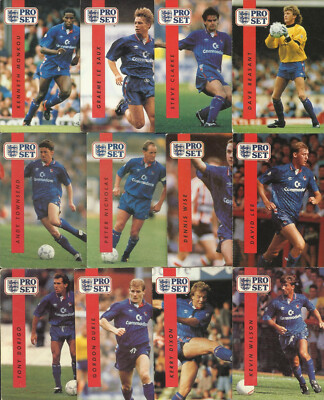 Proset Pro Set 1990/91 Fußball Karten Chelsea FC x 12 Komplettsatz