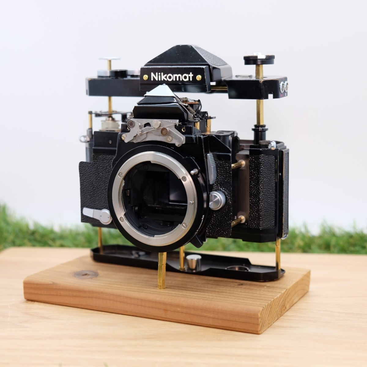 Nikon Nikomat FT 35mm SLR Black Artistic Brass Skeleton