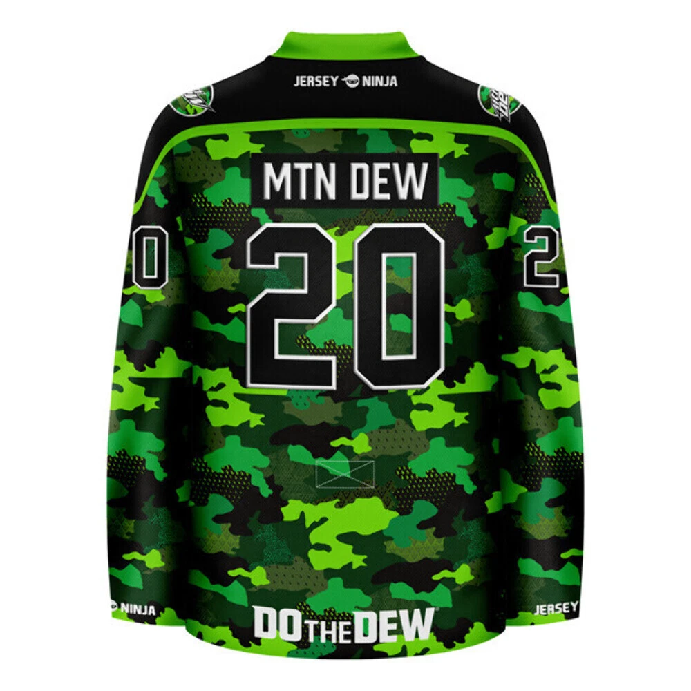 Mountain Dew Charged Camo Hockey Jersey