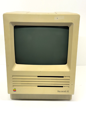 Macintosh SE M5010 Dual 800k Floppy Computer 1MB 1987 Boots to OS
