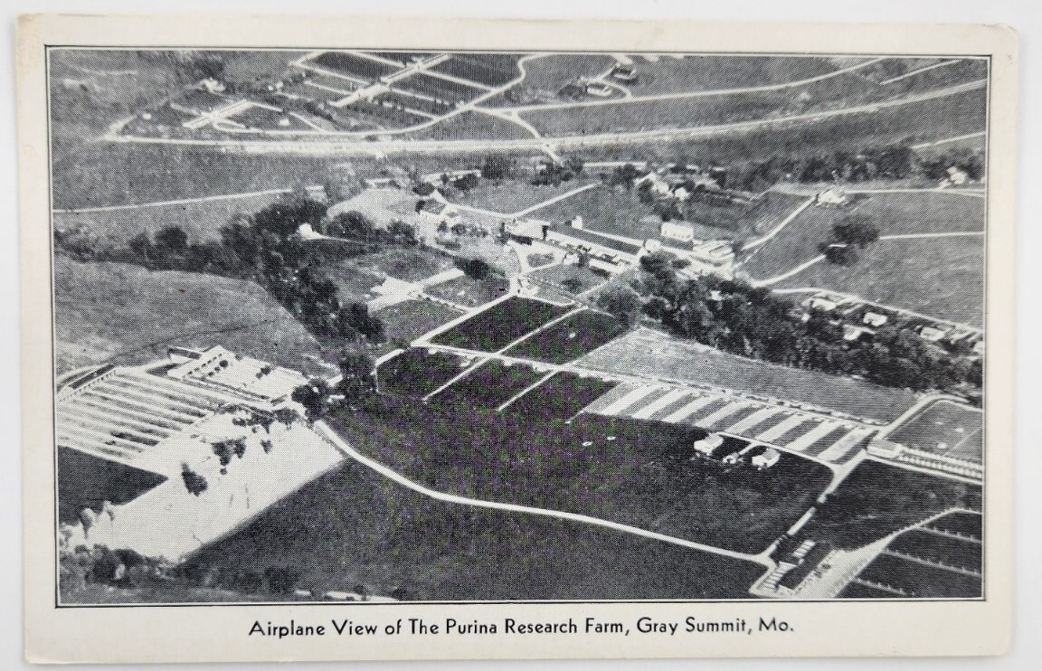 Purina Research Farm Aerial View Gray Summit Missouri MO Vintage Postcard eBay