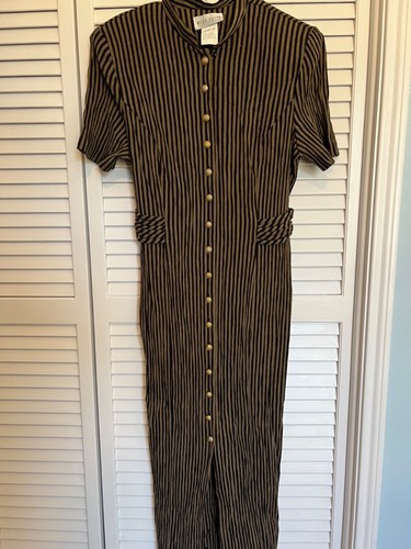 1980s Miss Dorby Secretary MIDI Dress