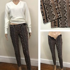 PILCRO Corduroy Pants Sz 27 Serif Fit Stretch Southwestern Boho Anthropologie