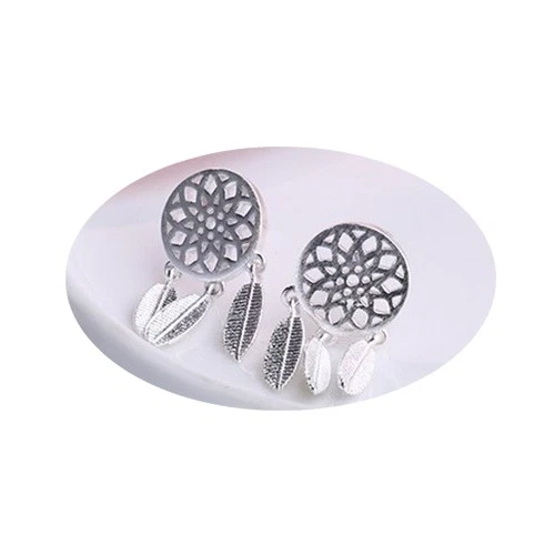 Sterling silver deals dreamcatcher earrings