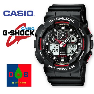 g shock ga 100 red
