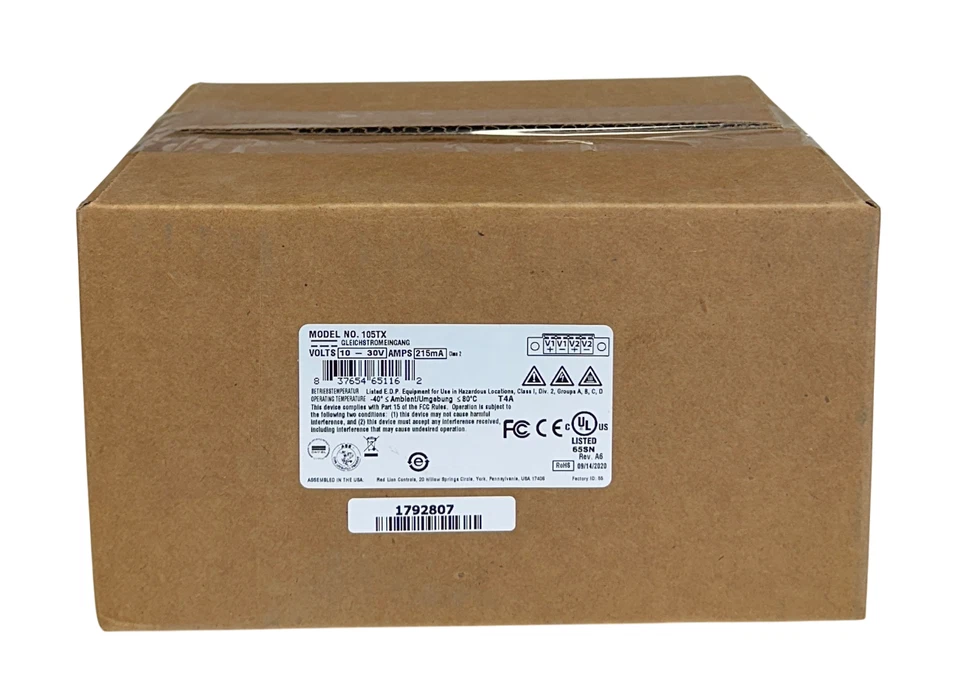 RED LION N-TRON 105TX 5-PORT INDUSTRIAL ETHERNET SWITCH 10-30V 215mA NSFS - Image 2 of 3