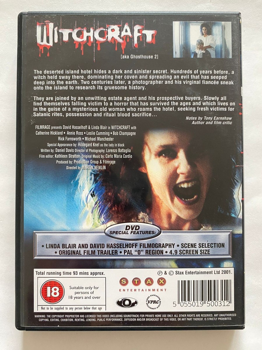 WITCHCRAFT, MOVIE BY LINDA BLAIR, 1988 US DVD, HORROR | eBay