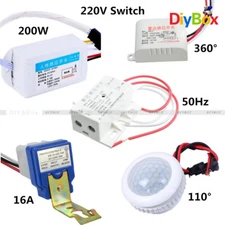 110°/360° Infrared Body Motion Sensor Switch 220V 50HZ PIR Auto Detector Radar